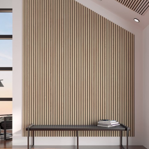 Панель стеновая акустическая МДФ Stella Trend Light Дуб Снежный