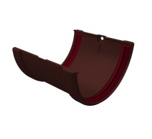 Соединитель желобов ПВХ Grand Line Шоколадный (RAL 8017)